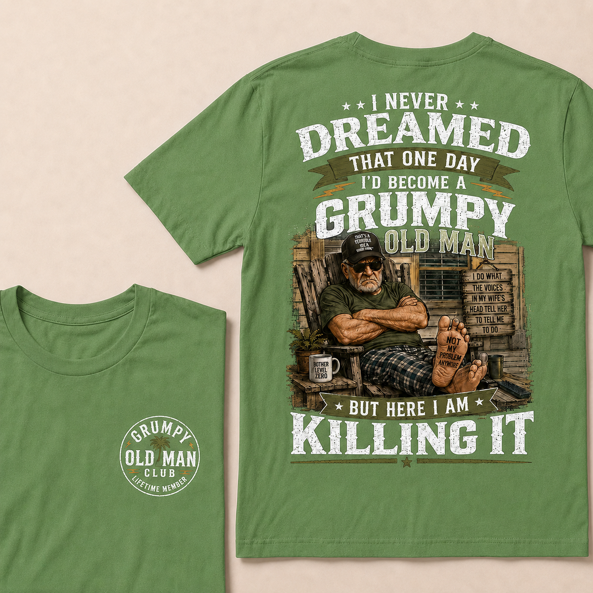 Grumpy Old Man Club T-Shirt – Funny Senior Humor Graphic Tee, Retirement Gift Shirt For Dad Husband Grandpa