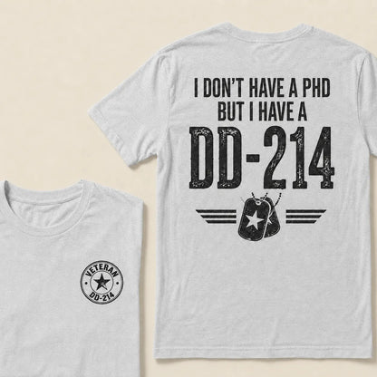Veteran DD-214 Shirt For Men – Military Pride Graphic Tee For Retired Veterans