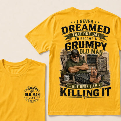 Grumpy Old Man Club T-Shirt – Funny Senior Humor Graphic Tee, Retirement Gift Shirt For Dad Husband Grandpa