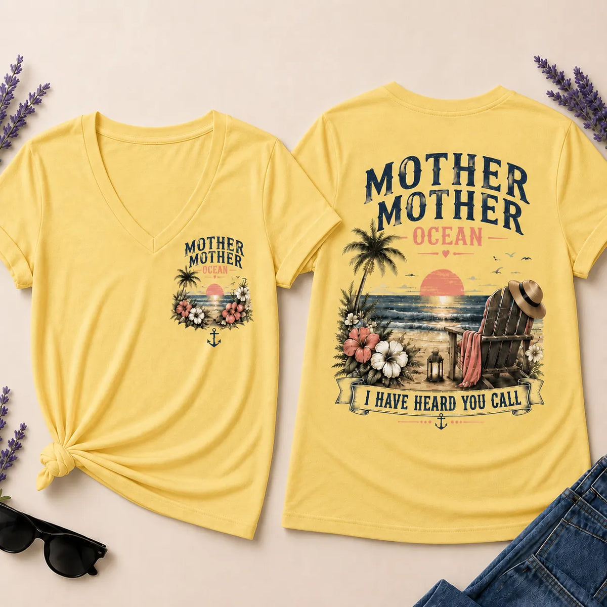 Mother Mother Ocean I Have Heard You Call V-Neck T-Shirt