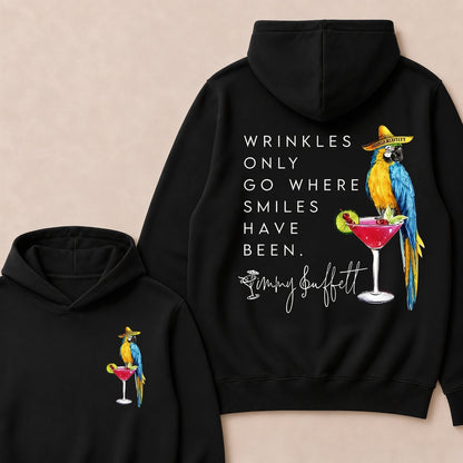 "Wrinkles Only Go Where Smiles Have Been" – Jimmy Buffett Tribute Hoodie