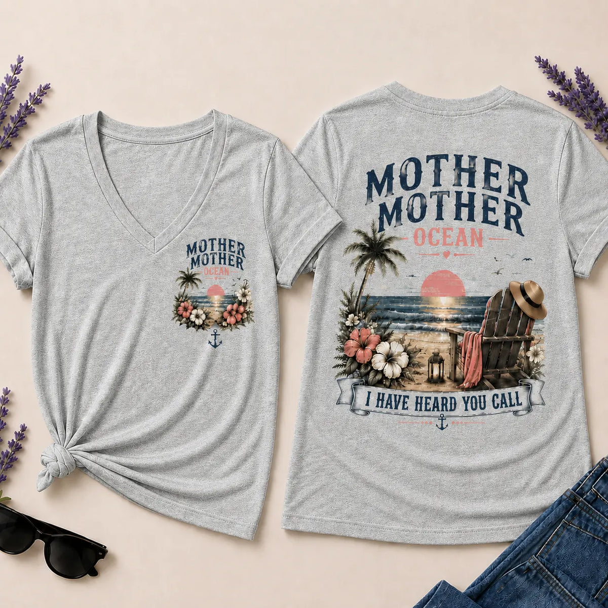 Mother Mother Ocean I Have Heard You Call V-Neck T-Shirt